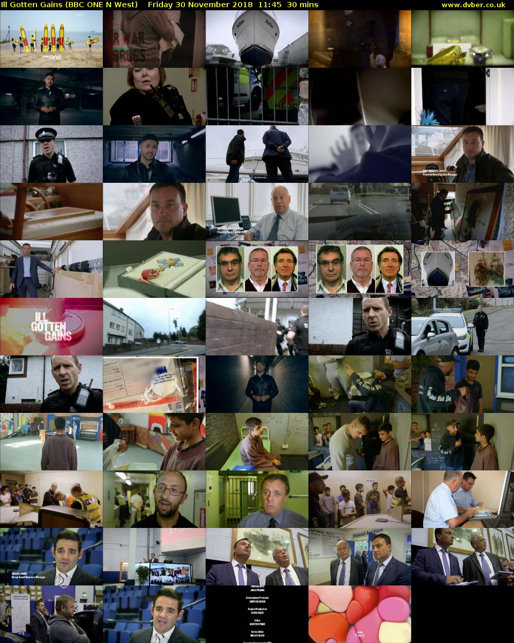 Ill Gotten Gains (BBC ONE N West) Friday 30 November 2018 11:45 - 12:15