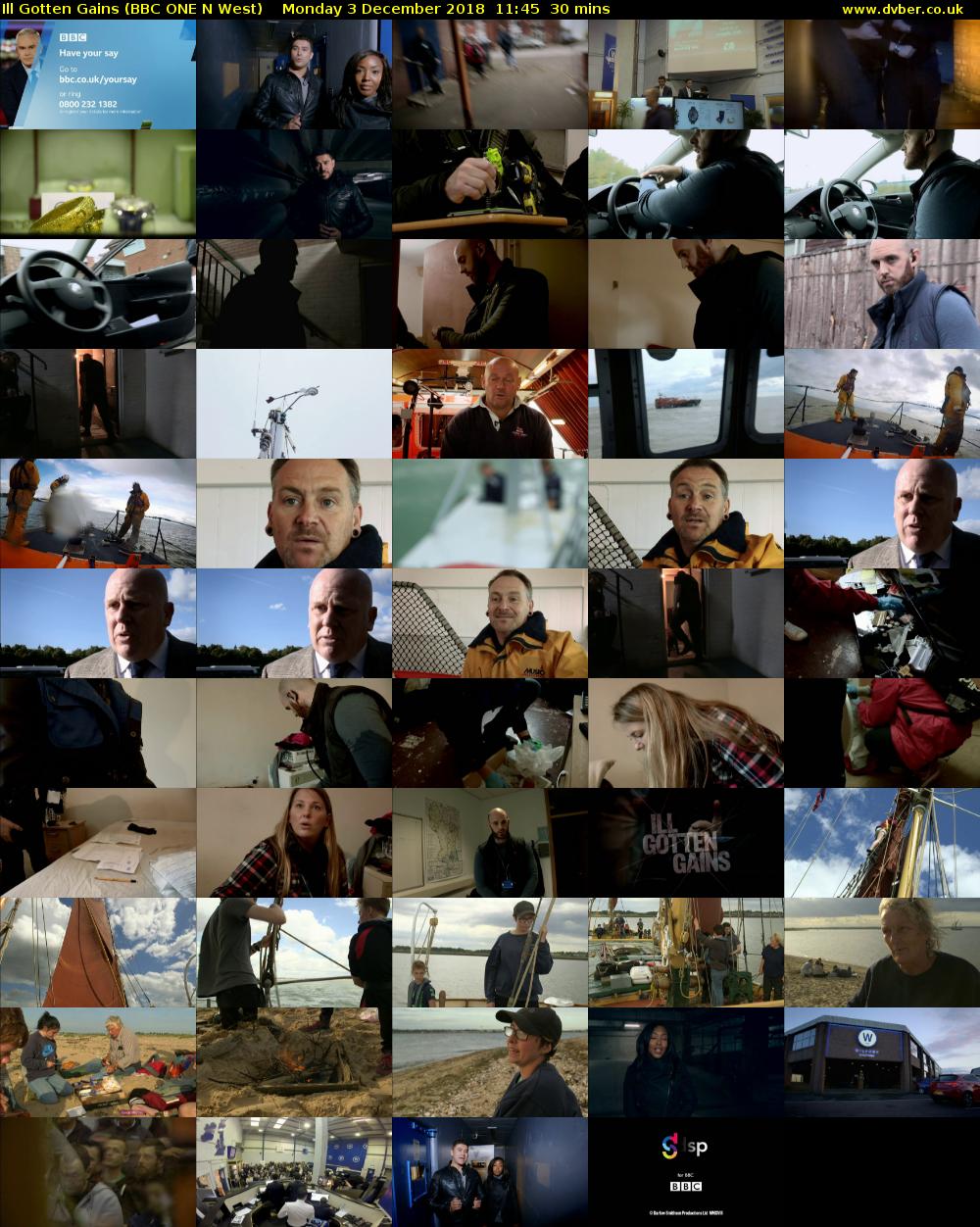 Ill Gotten Gains (BBC ONE N West) Monday 3 December 2018 11:45 - 12:15