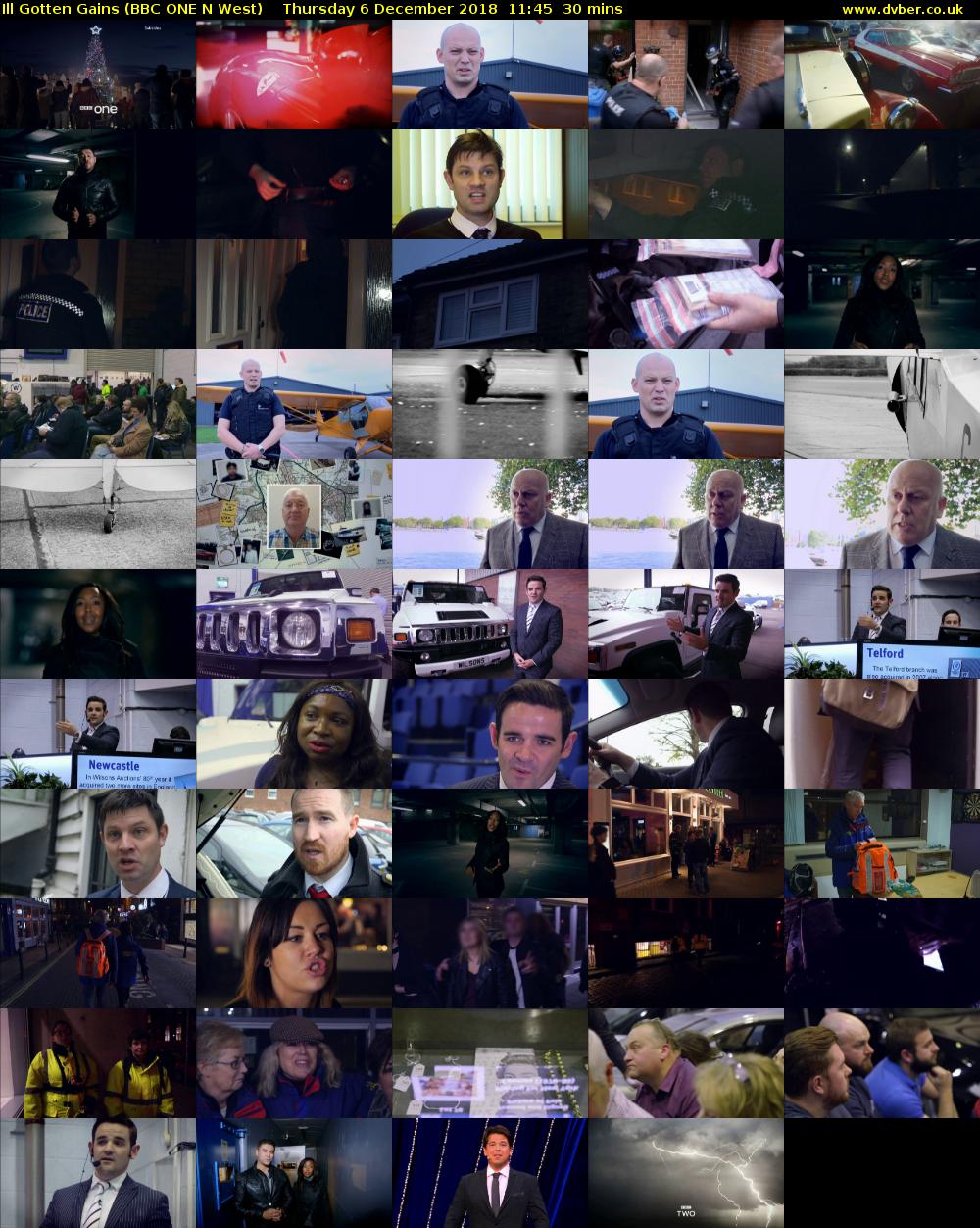 Ill Gotten Gains (BBC ONE N West) Thursday 6 December 2018 11:45 - 12:15