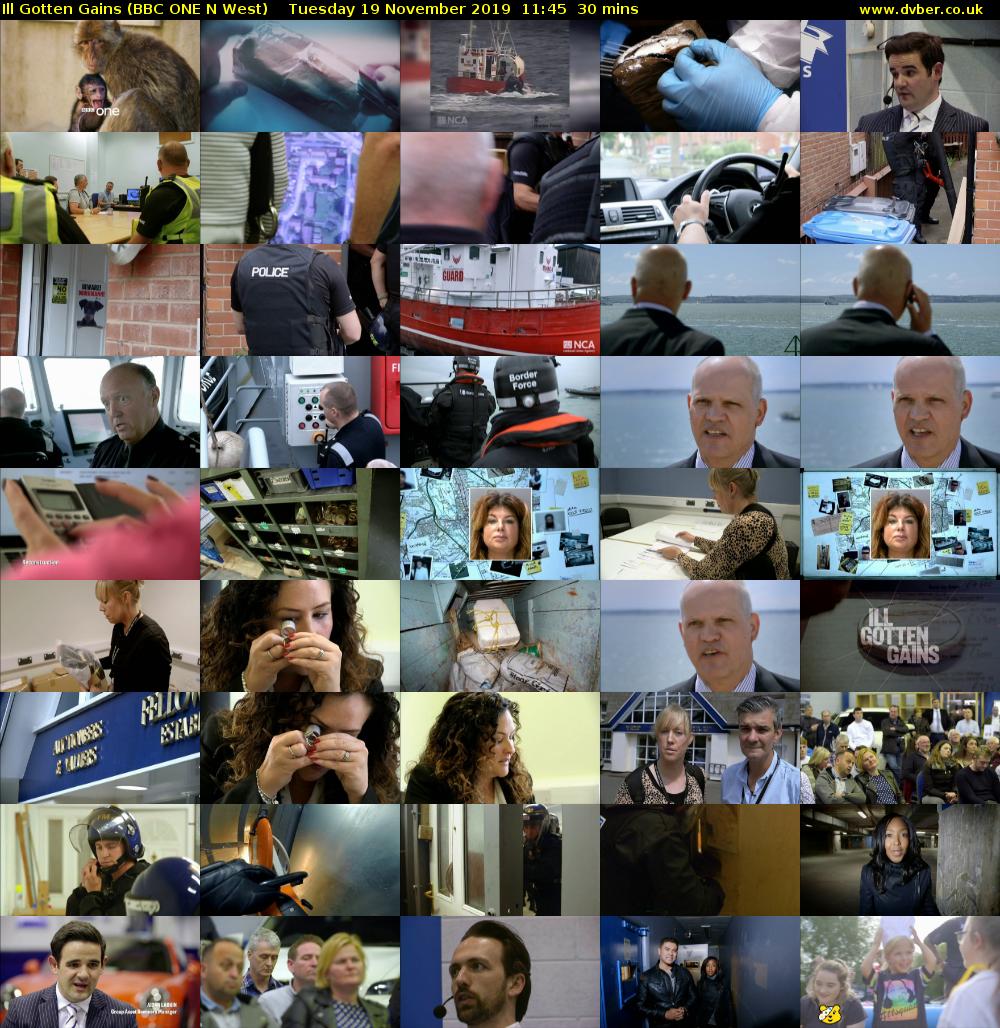 Ill Gotten Gains (BBC ONE N West) Tuesday 19 November 2019 11:45 - 12:15