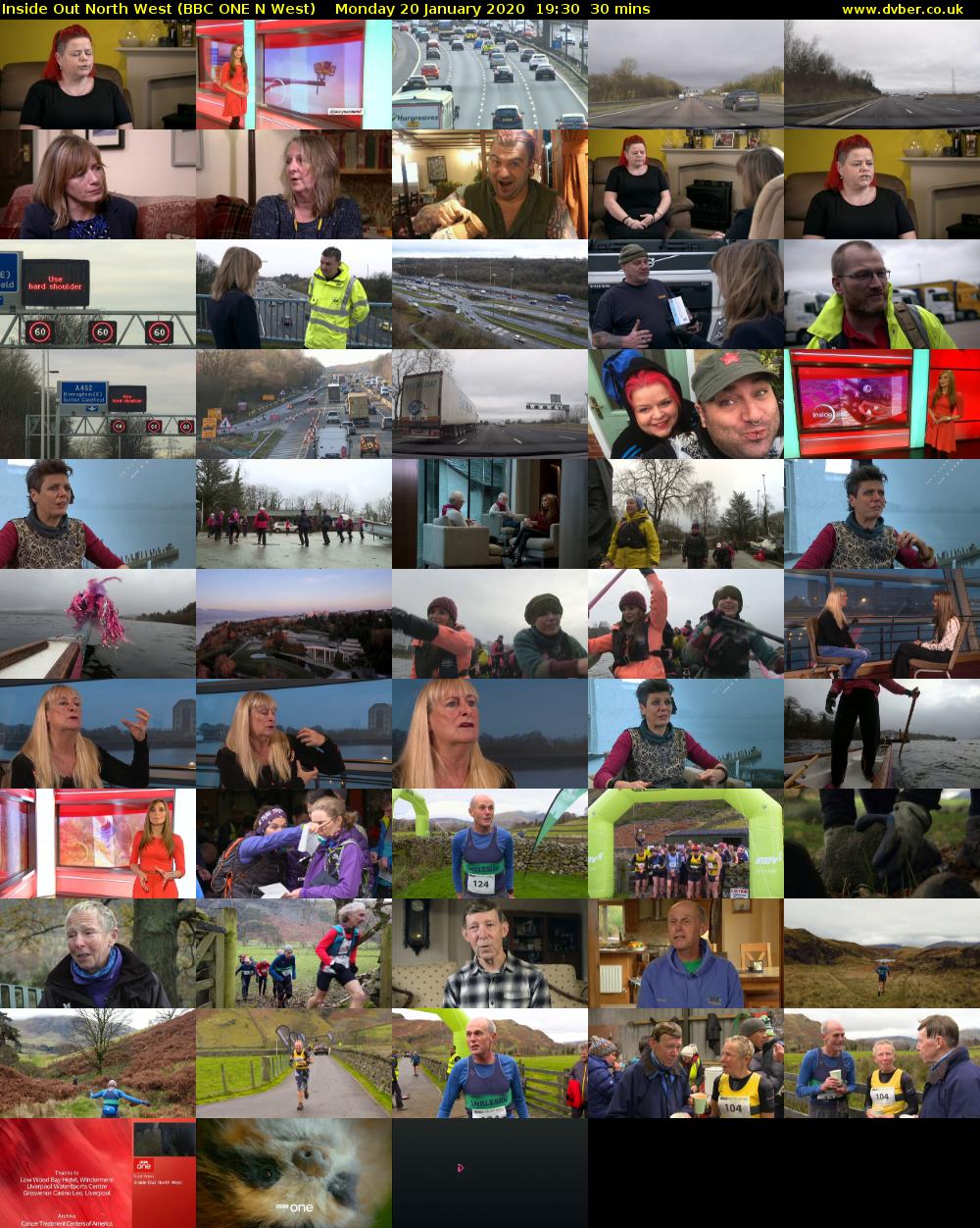 Inside Out North West (BBC ONE N West) Monday 20 January 2020 19:30 - 20:00