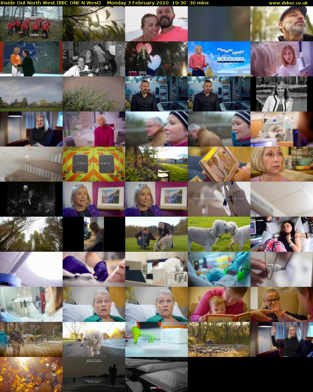 Inside Out North West (BBC ONE N West) Monday 3 February 2020 19:30 - 20:00