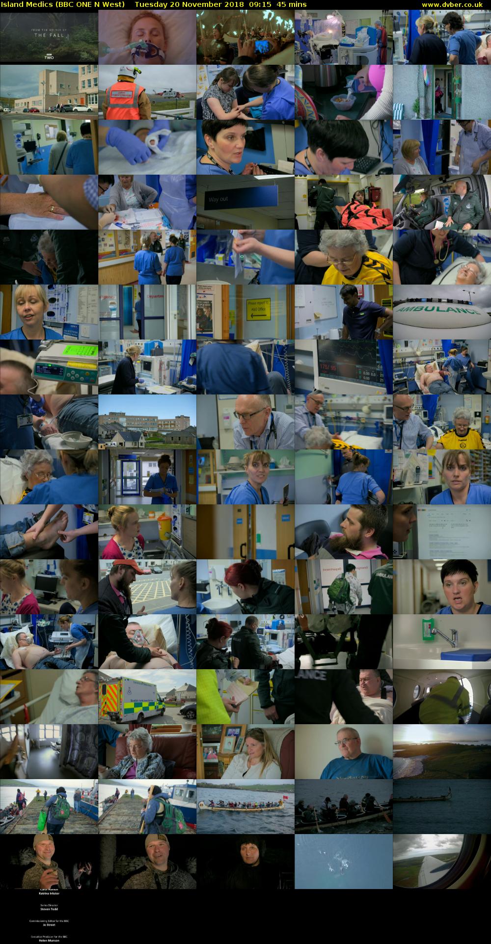 Island Medics (BBC ONE N West) Tuesday 20 November 2018 09:15 - 10:00