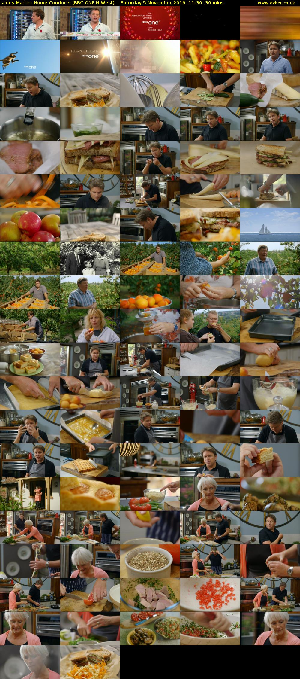 James Martin: Home Comforts (BBC ONE N West) Saturday 5 November 2016 11:30 - 12:00