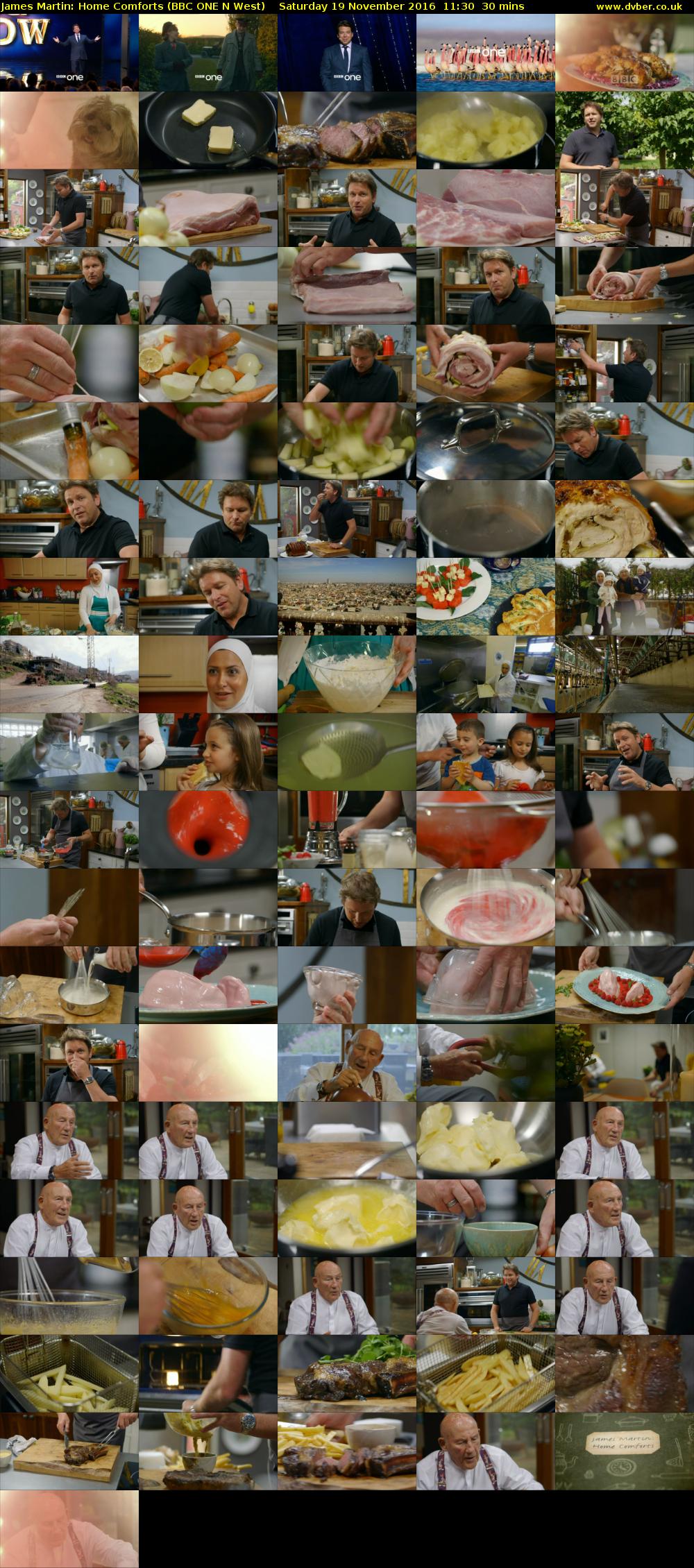 James Martin: Home Comforts (BBC ONE N West) Saturday 19 November 2016 11:30 - 12:00