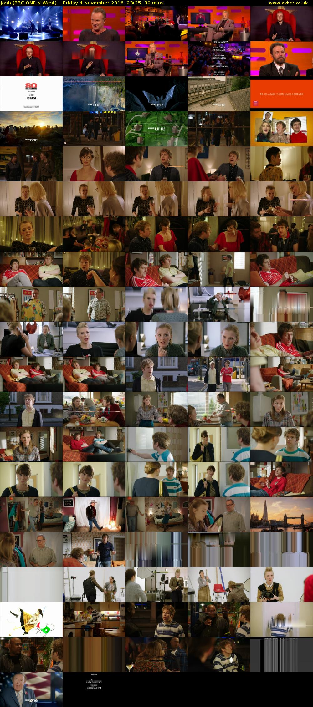 Josh (BBC ONE N West) Friday 4 November 2016 23:25 - 23:55
