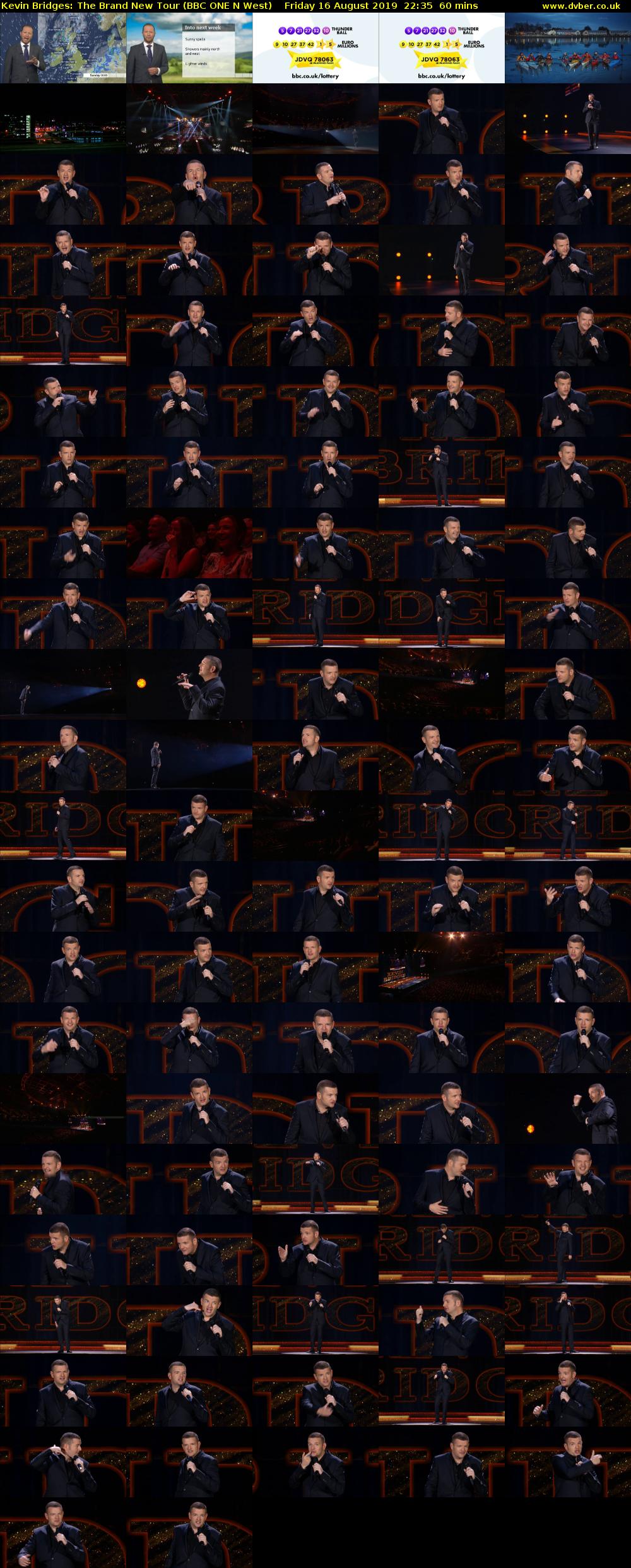 Kevin Bridges: The Brand New Tour (BBC ONE N West) Friday 16 August 2019 22:35 - 23:35