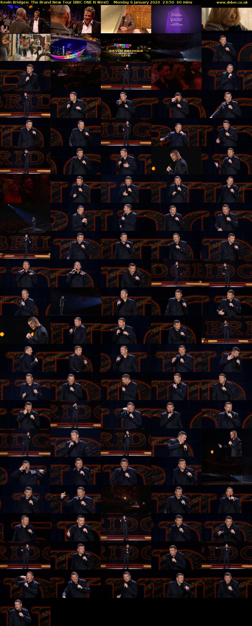 Kevin Bridges: The Brand New Tour (BBC ONE N West) Monday 6 January 2020 23:50 - 00:50