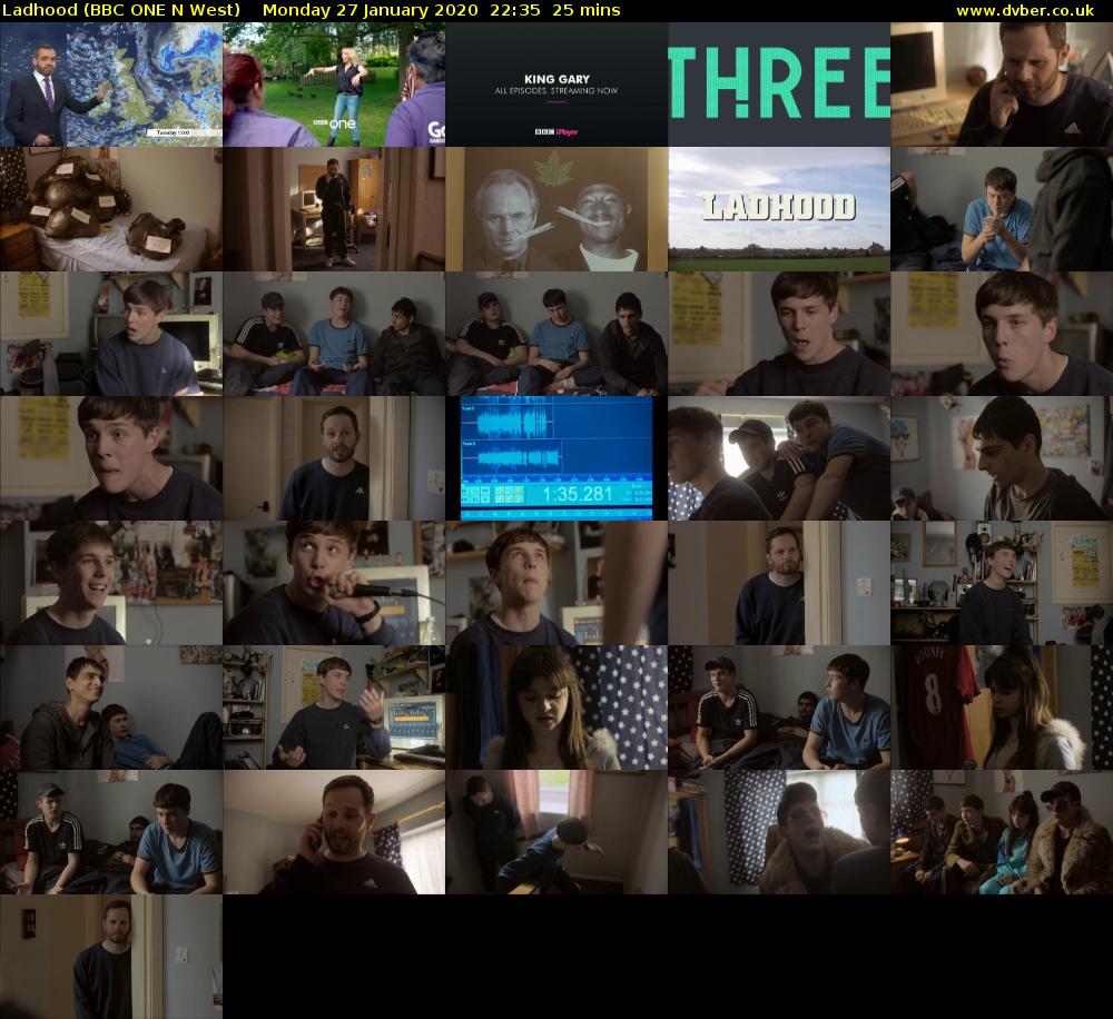 Ladhood (BBC ONE N West) Monday 27 January 2020 22:35 - 23:00
