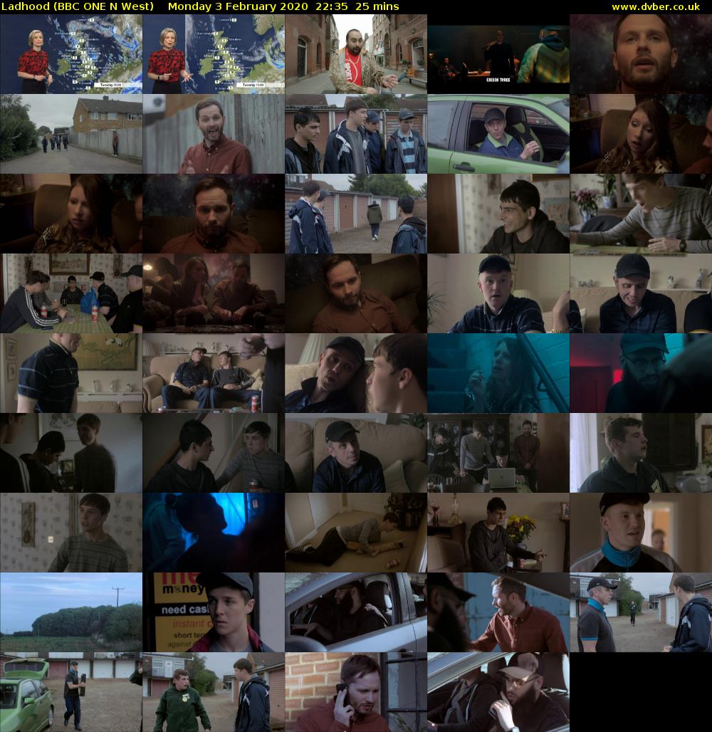 Ladhood (BBC ONE N West) Monday 3 February 2020 22:35 - 23:00