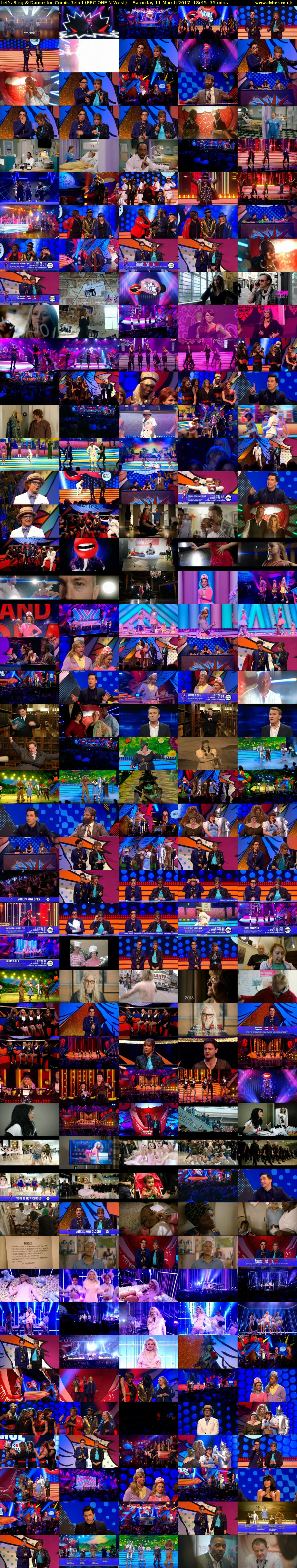 Let's Sing & Dance for Comic Relief (BBC ONE N West) Saturday 11 March 2017 18:45 - 20:00