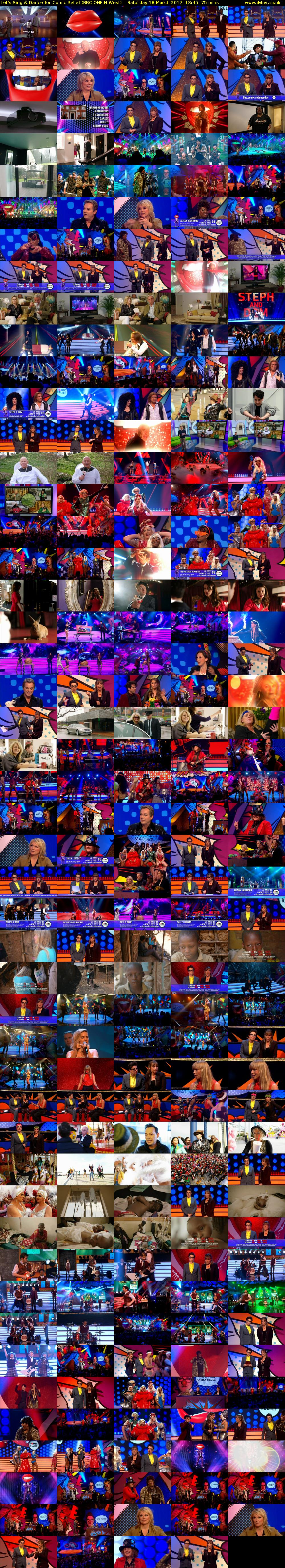 Let's Sing & Dance for Comic Relief (BBC ONE N West) Saturday 18 March 2017 18:45 - 20:00