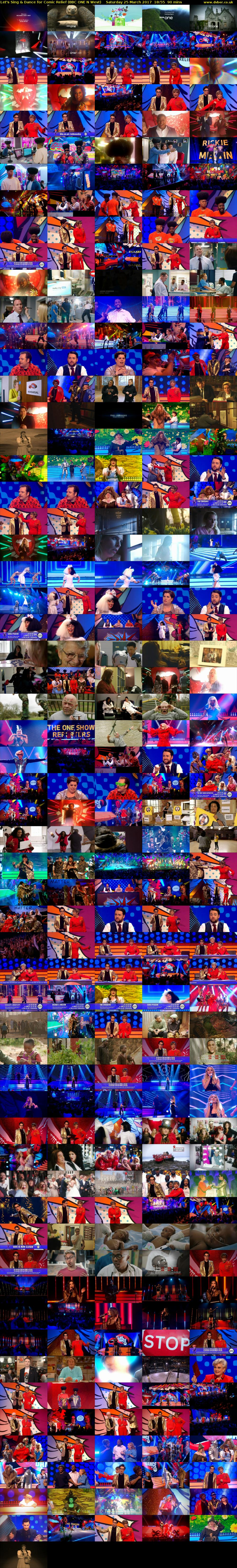 Let's Sing & Dance for Comic Relief (BBC ONE N West) Saturday 25 March 2017 18:55 - 20:25