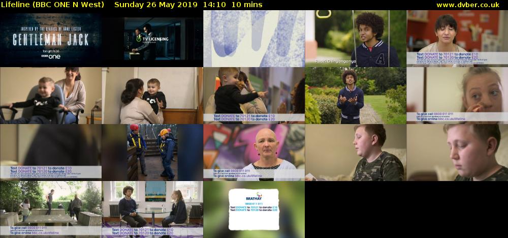 Lifeline (BBC ONE N West) Sunday 26 May 2019 14:10 - 14:20