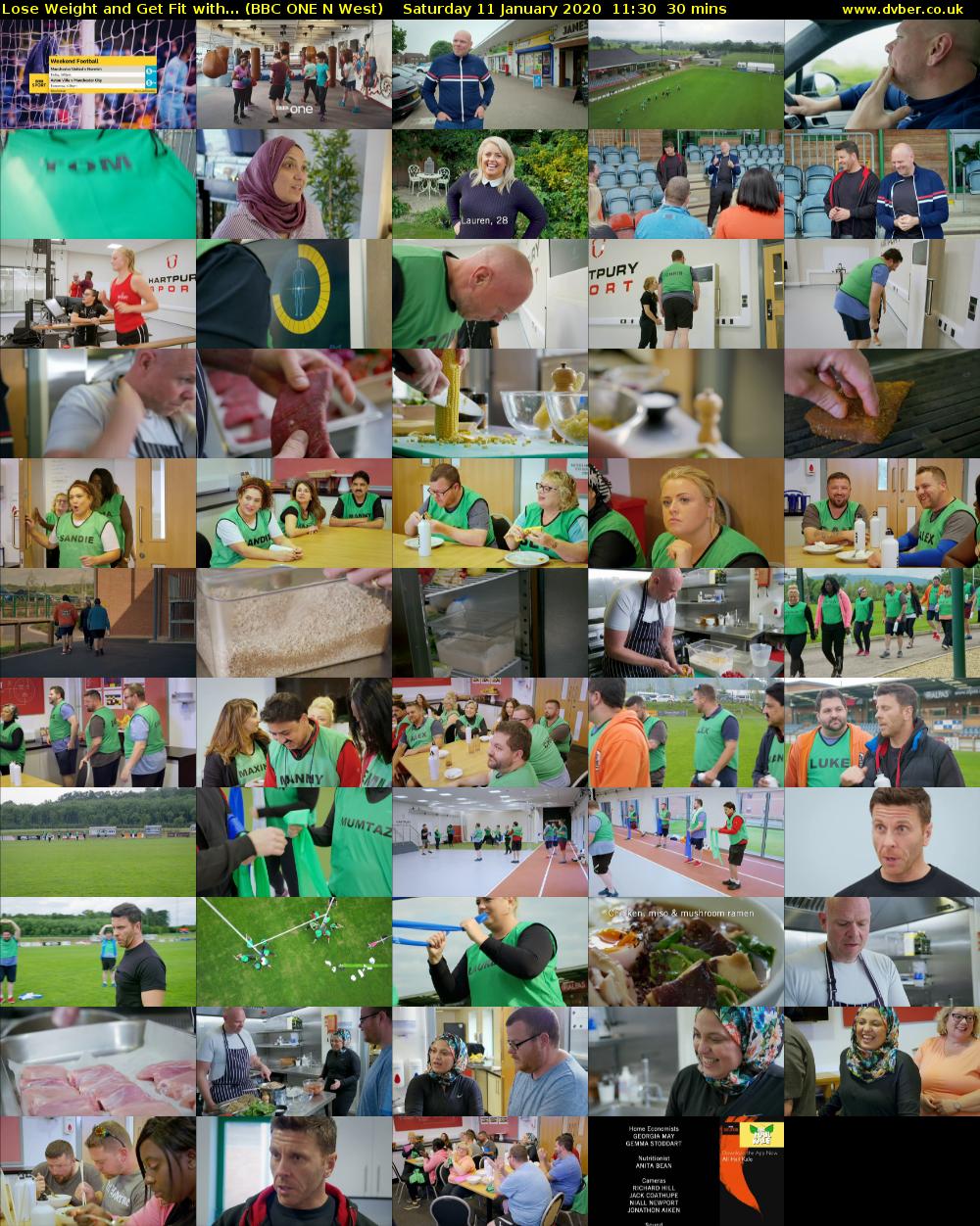 Lose Weight and Get Fit with... (BBC ONE N West) Saturday 11 January 2020 11:30 - 12:00
