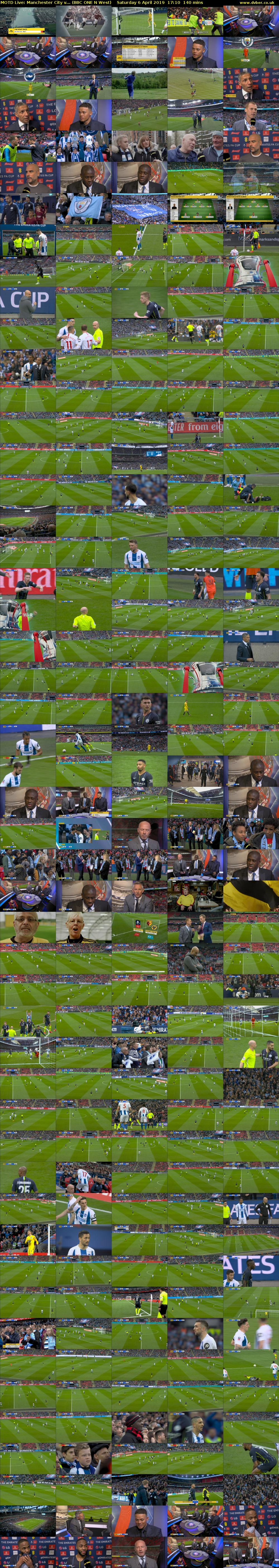 MOTD Live: Manchester City v... (BBC ONE N West) Saturday 6 April 2019 17:10 - 19:30