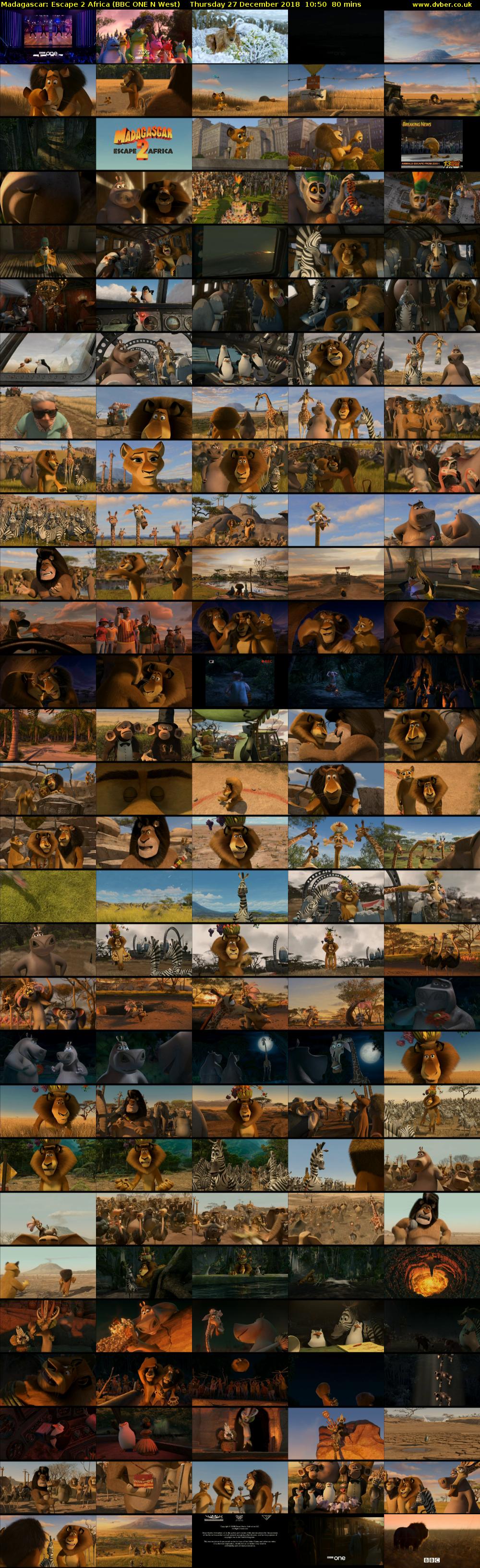 Madagascar: Escape 2 Africa (BBC ONE N West) Thursday 27 December 2018 10:50 - 12:10