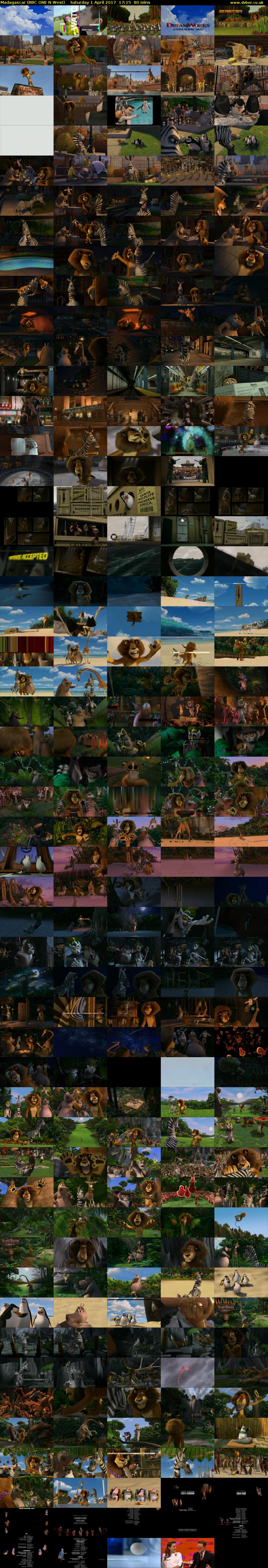 Madagascar (BBC ONE N West) Saturday 1 April 2017 17:15 - 18:35