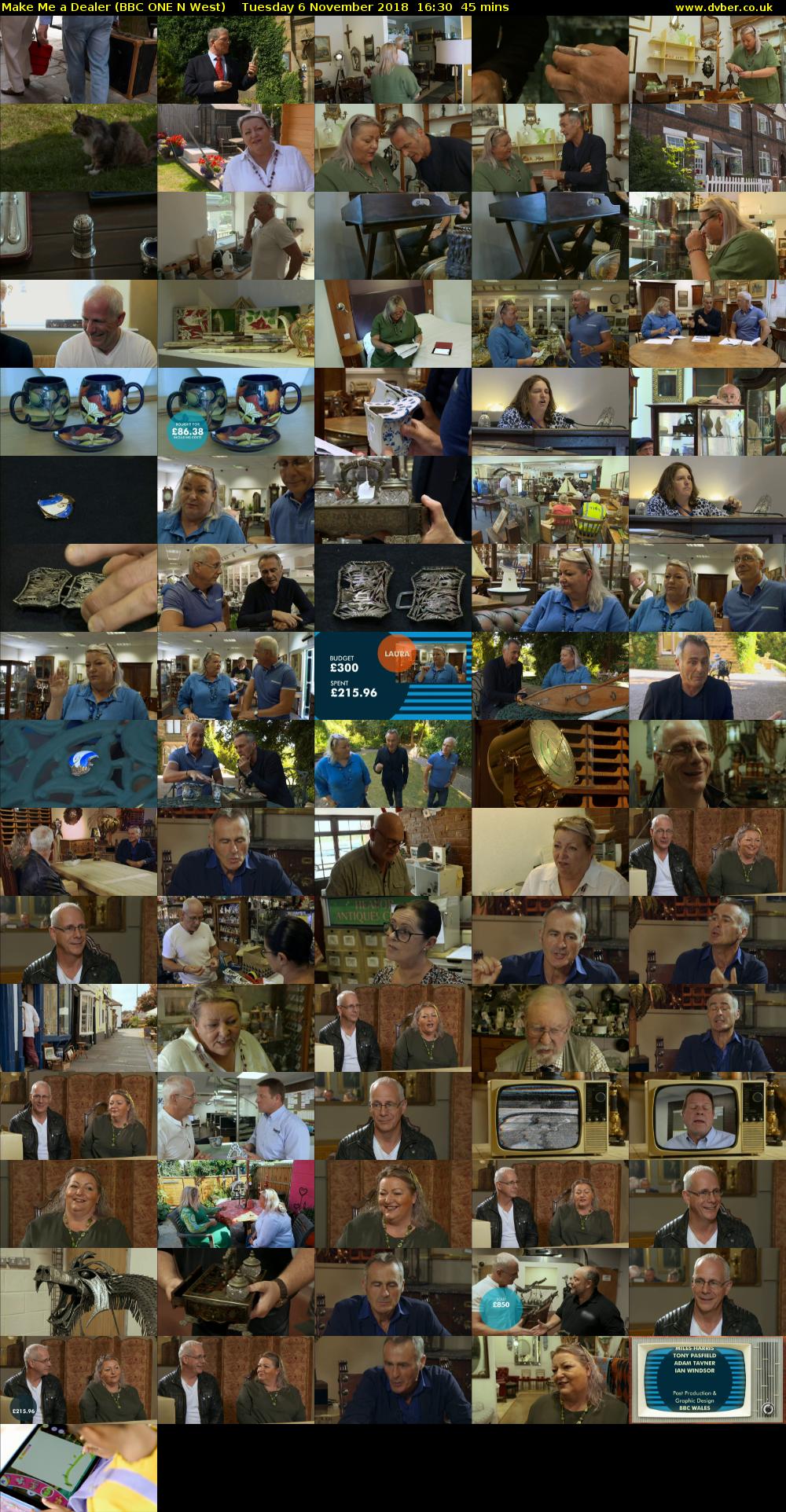 Make Me a Dealer (BBC ONE N West) Tuesday 6 November 2018 16:30 - 17:15