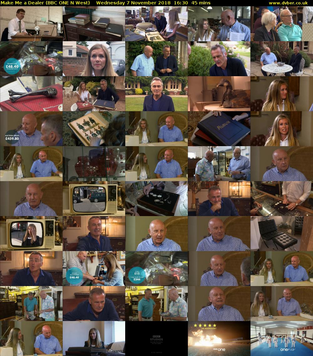 Make Me a Dealer (BBC ONE N West) Wednesday 7 November 2018 16:30 - 17:15