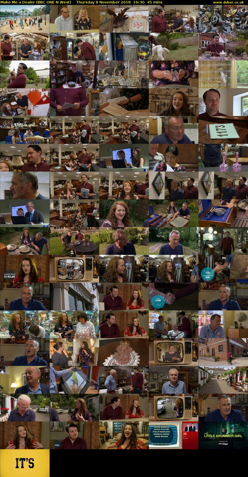 Make Me a Dealer (BBC ONE N West) Thursday 8 November 2018 16:30 - 17:15