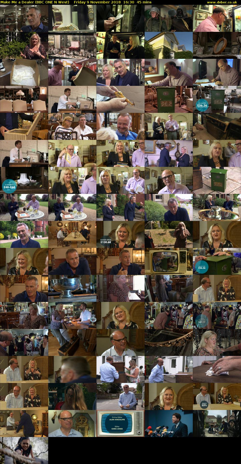 Make Me a Dealer (BBC ONE N West) Friday 9 November 2018 16:30 - 17:15