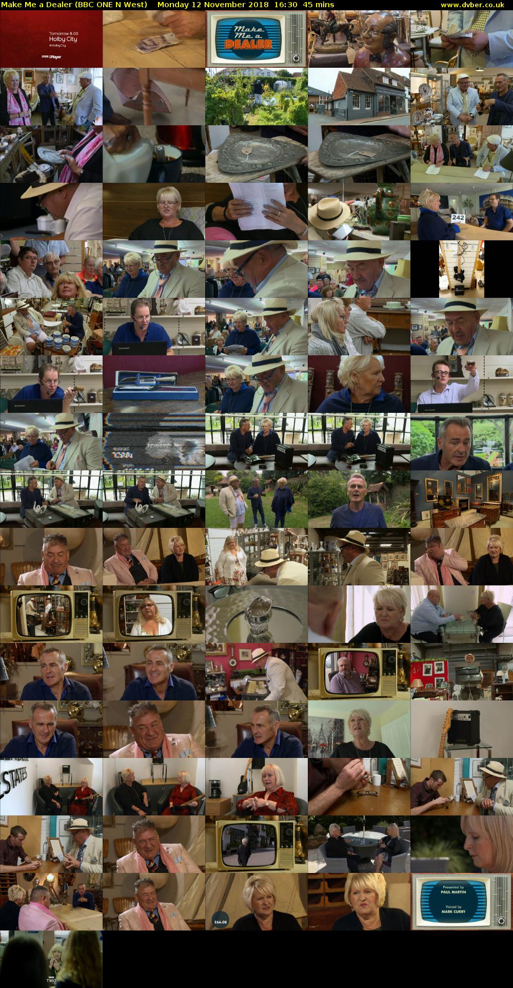 Make Me a Dealer (BBC ONE N West) Monday 12 November 2018 16:30 - 17:15