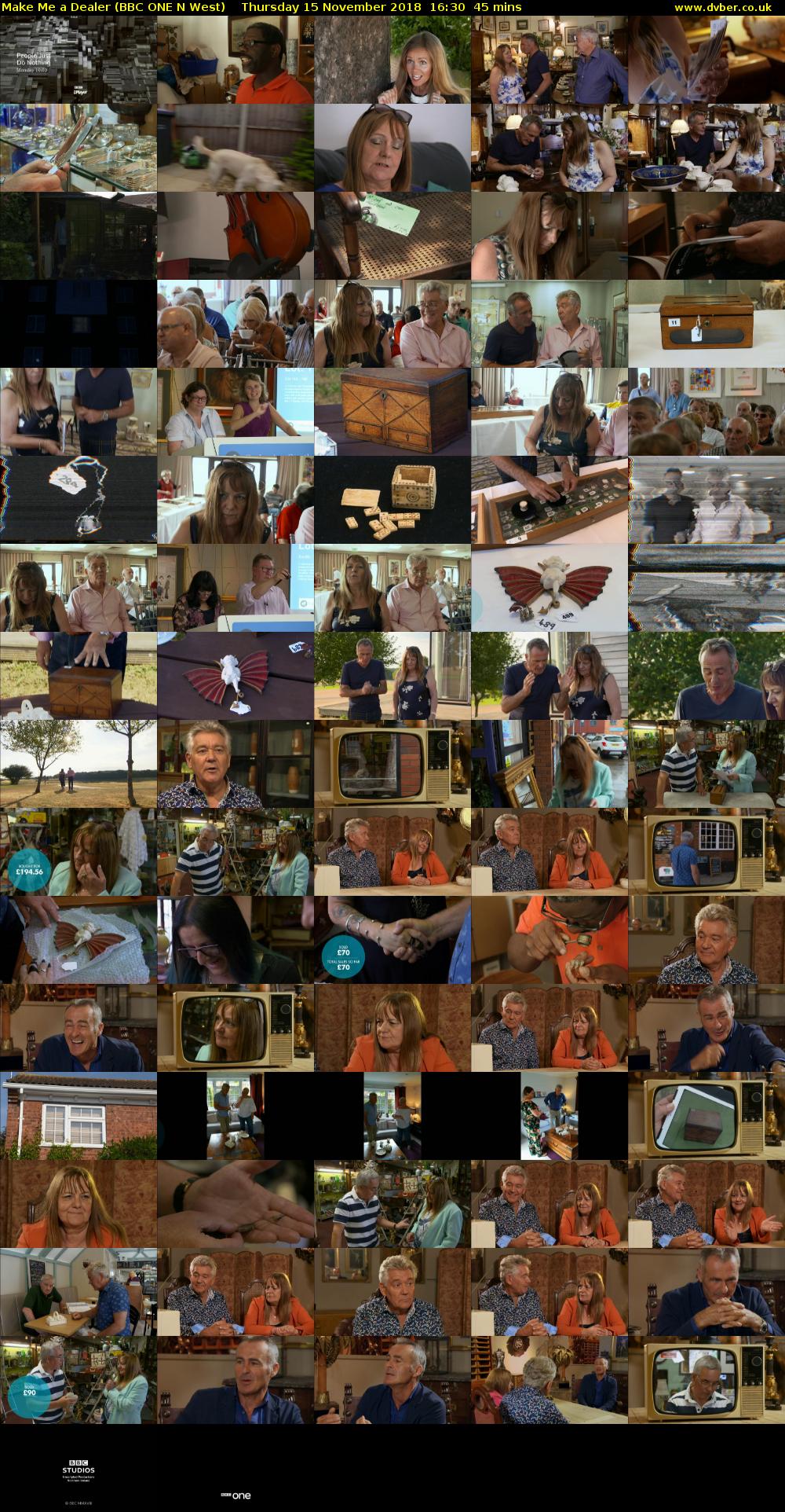 Make Me a Dealer (BBC ONE N West) Thursday 15 November 2018 16:30 - 17:15