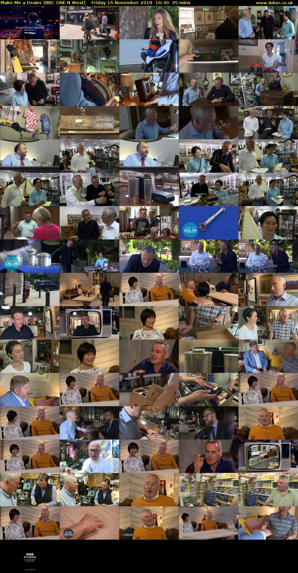 Make Me a Dealer (BBC ONE N West) Friday 16 November 2018 16:30 - 17:15