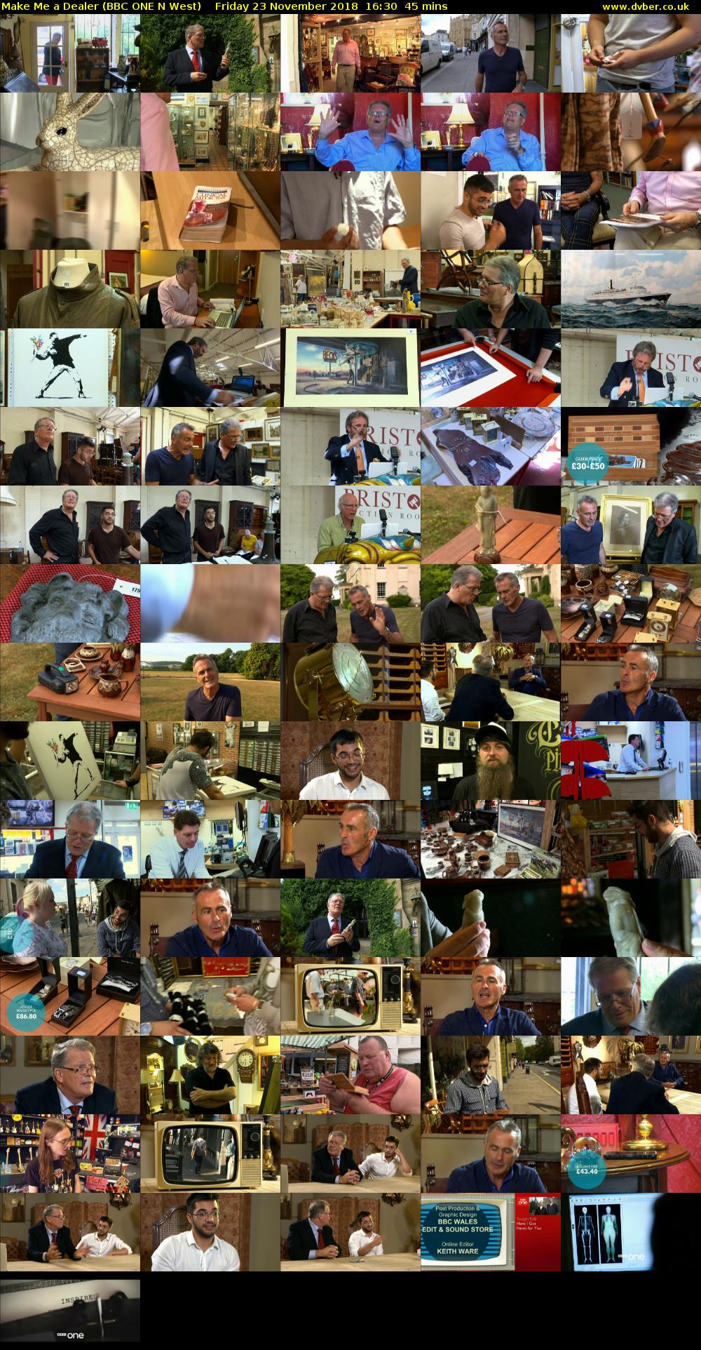 Make Me a Dealer (BBC ONE N West) Friday 23 November 2018 16:30 - 17:15