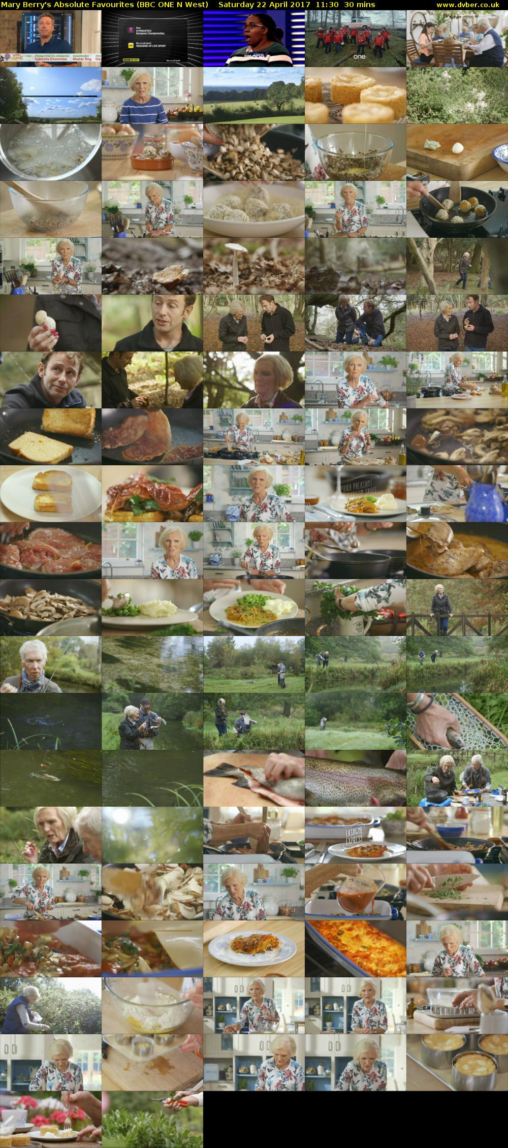 Mary Berry's Absolute Favourites (BBC ONE N West) Saturday 22 April 2017 11:30 - 12:00