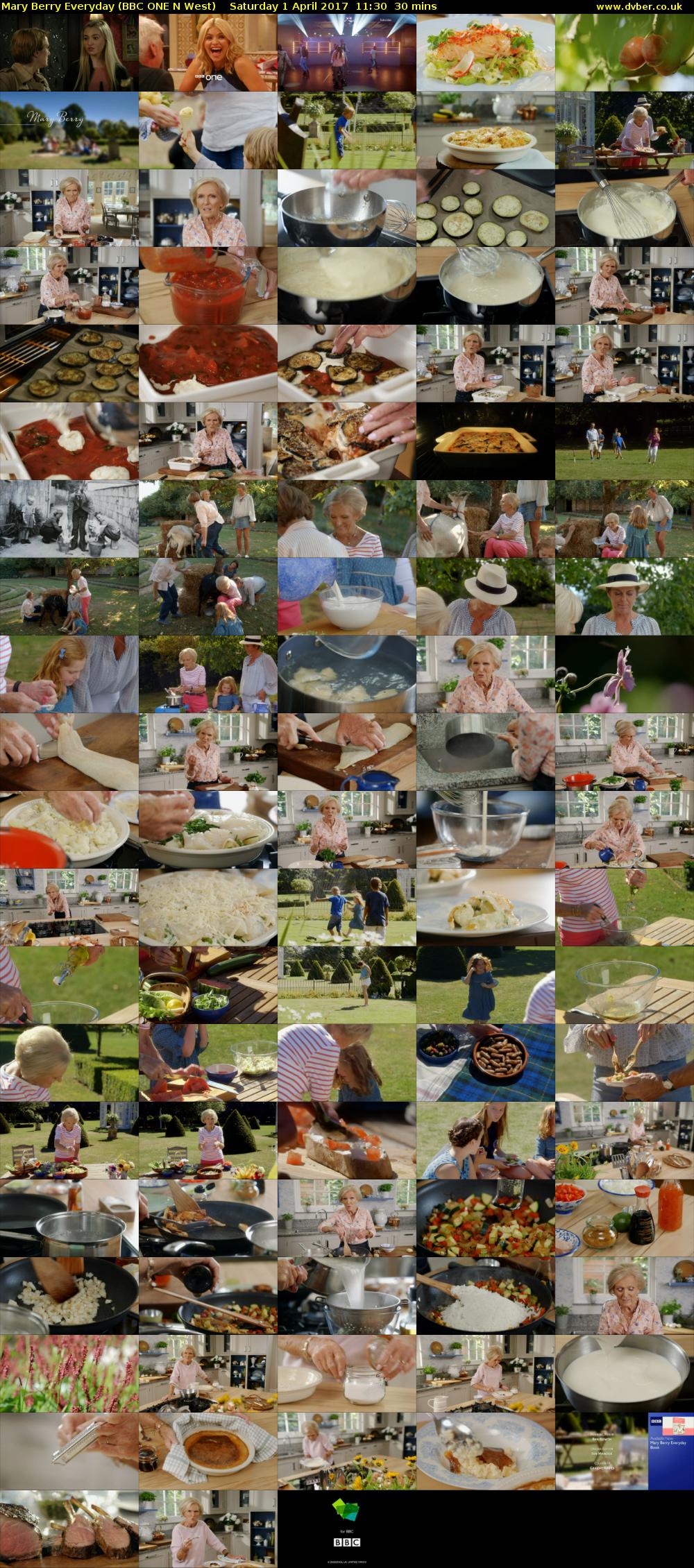 Mary Berry Everyday (BBC ONE N West) Saturday 1 April 2017 11:30 - 12:00