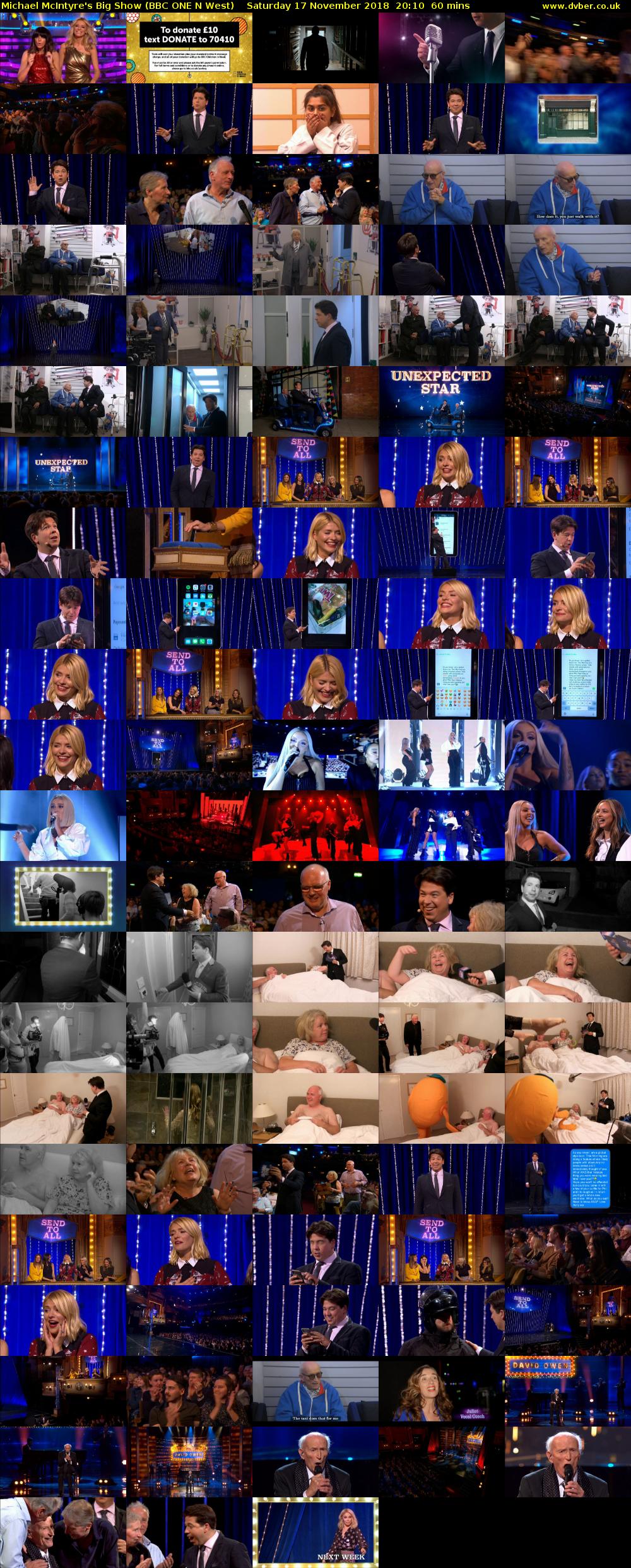 Michael McIntyre's Big Show (BBC ONE N West) Saturday 17 November 2018 20:10 - 21:10