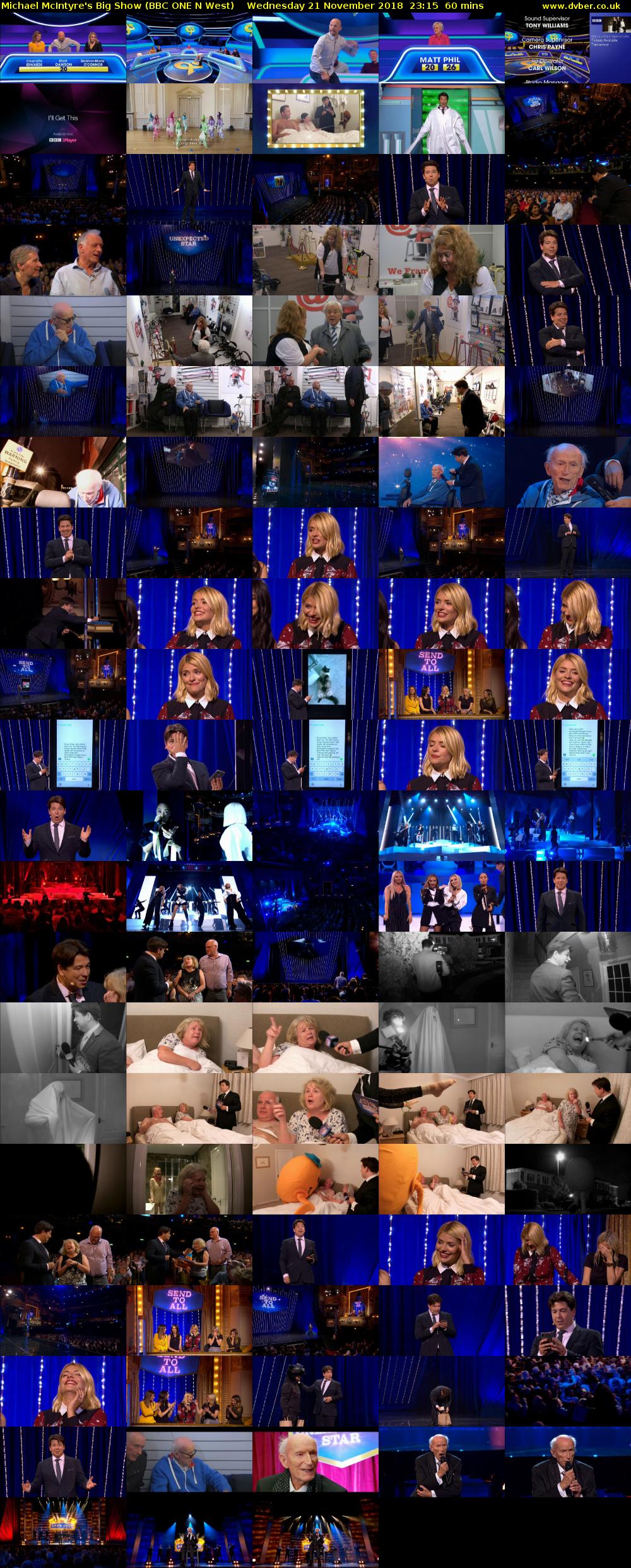 Michael McIntyre's Big Show (BBC ONE N West) Wednesday 21 November 2018 23:15 - 00:15