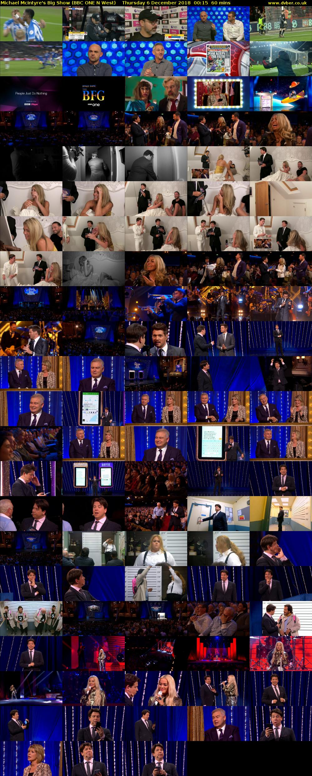 Michael McIntyre's Big Show (BBC ONE N West) Thursday 6 December 2018 00:15 - 01:15