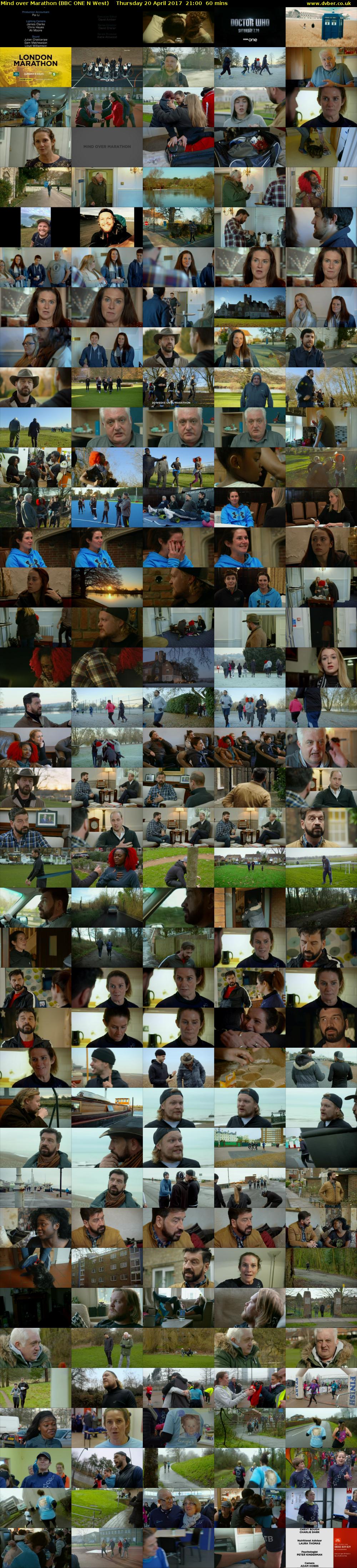 Mind over Marathon (BBC ONE N West) Thursday 20 April 2017 21:00 - 22:00