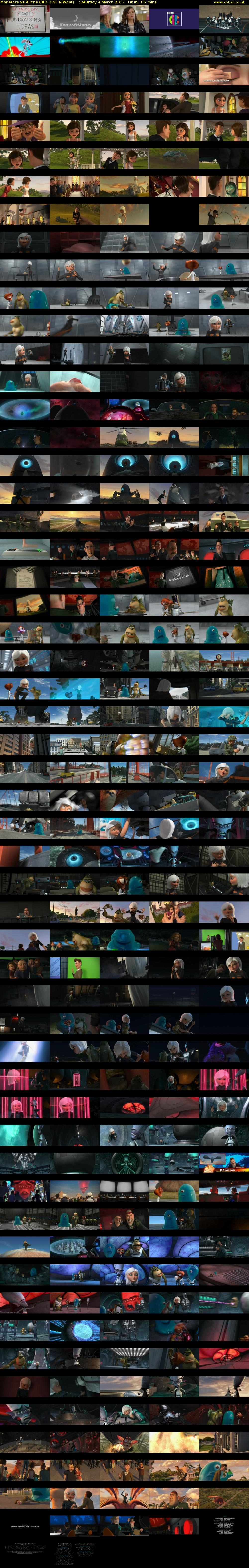 Monsters vs Aliens (BBC ONE N West) Saturday 4 March 2017 14:45 - 16:10