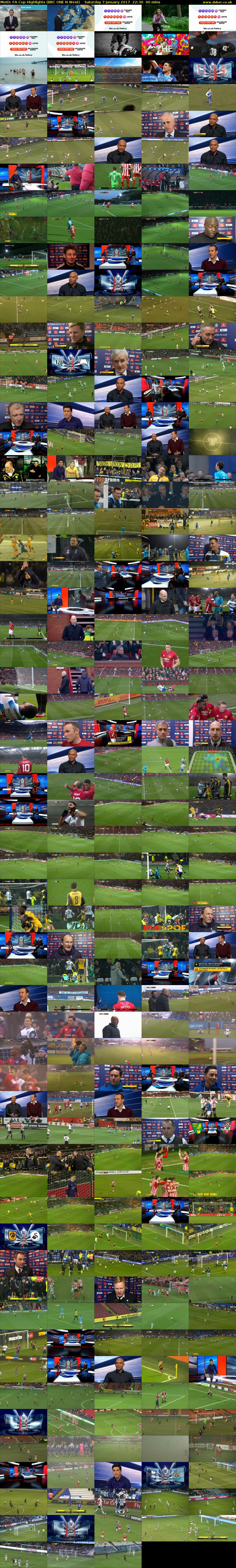 MotD: FA Cup Highlights (BBC ONE N West) Saturday 7 January 2017 22:30 - 00:00