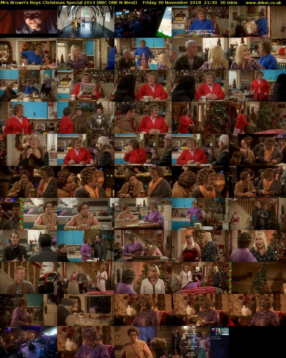 Mrs Brown's Boys Christmas Special 2014 (BBC ONE N West) Friday 30 November 2018 21:30 - 22:00