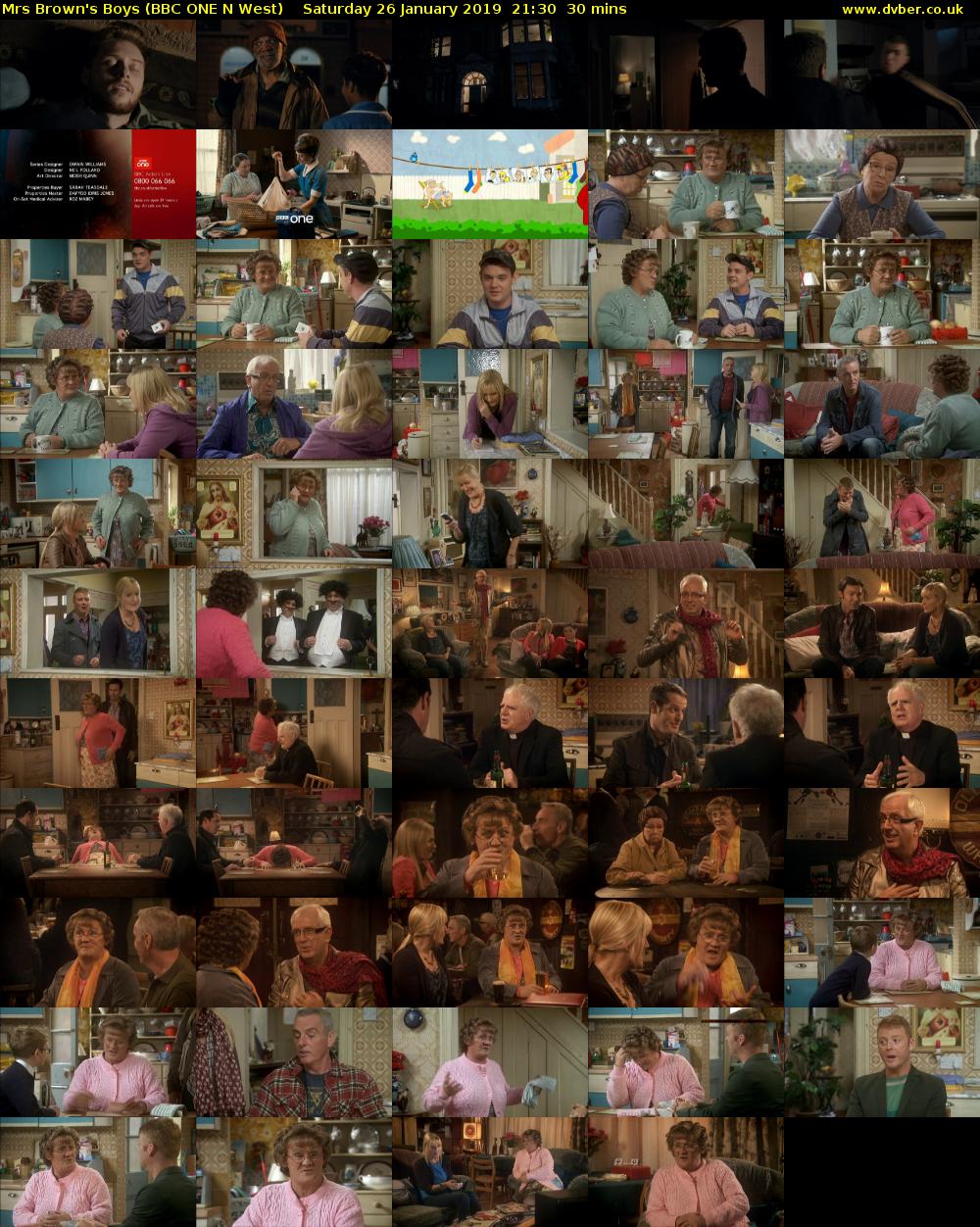 Mrs Brown's Boys (BBC ONE N West) Saturday 26 January 2019 21:30 - 22:00