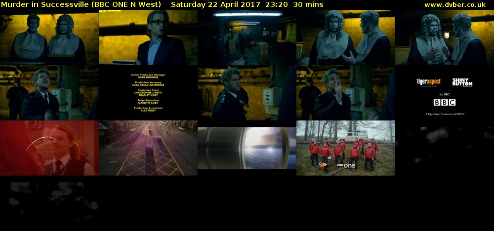 Murder in Successville (BBC ONE N West) Saturday 22 April 2017 23:20 - 23:50