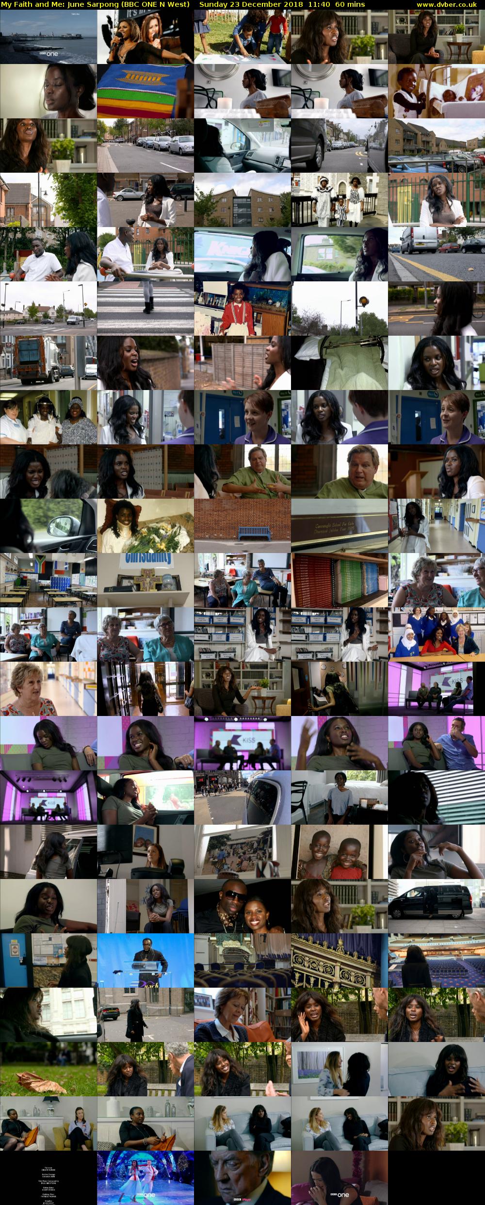 My Faith and Me: June Sarpong (BBC ONE N West) Sunday 23 December 2018 11:40 - 12:40