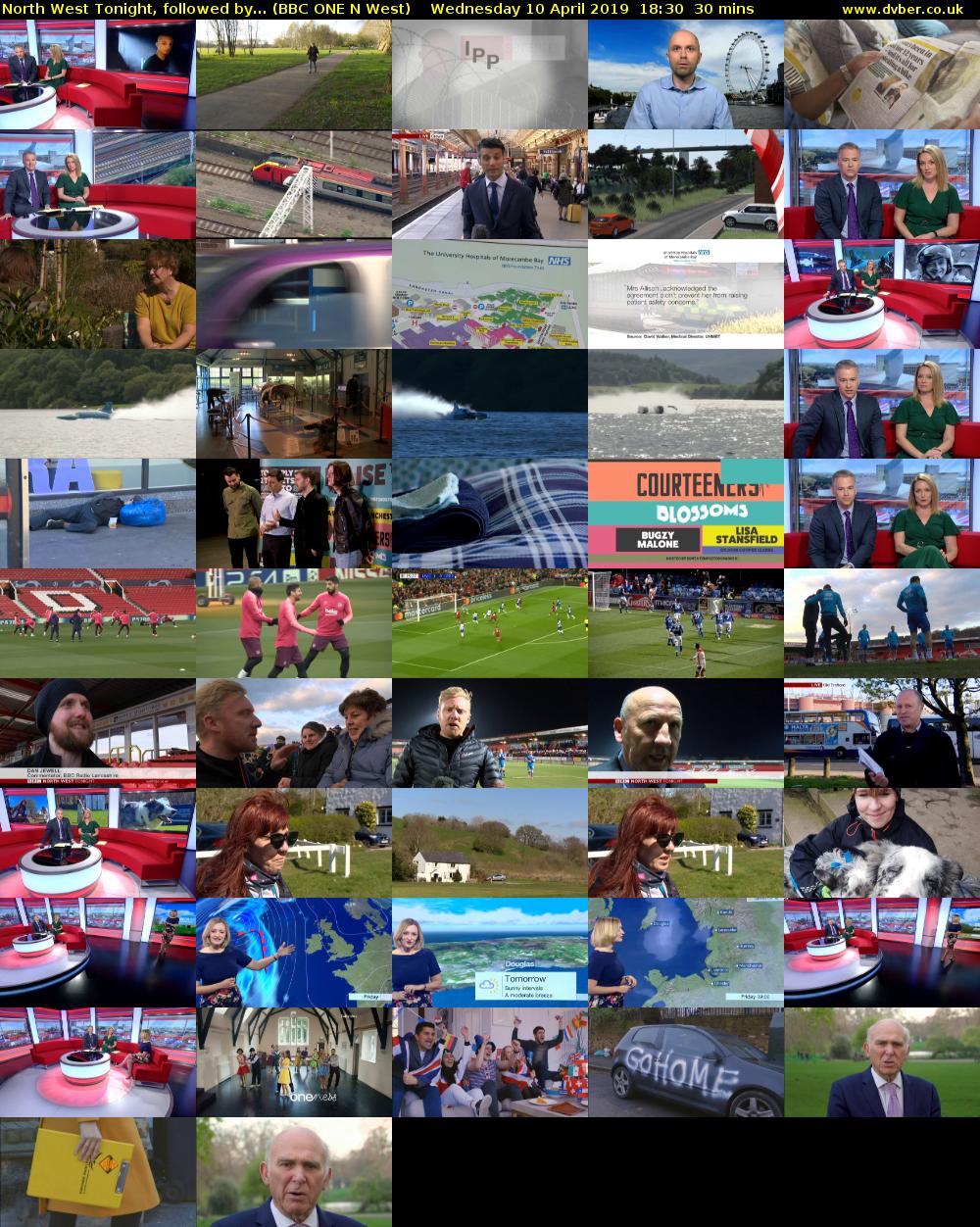 North West Tonight, followed by... (BBC ONE N West) Wednesday 10 April 2019 18:30 - 19:00