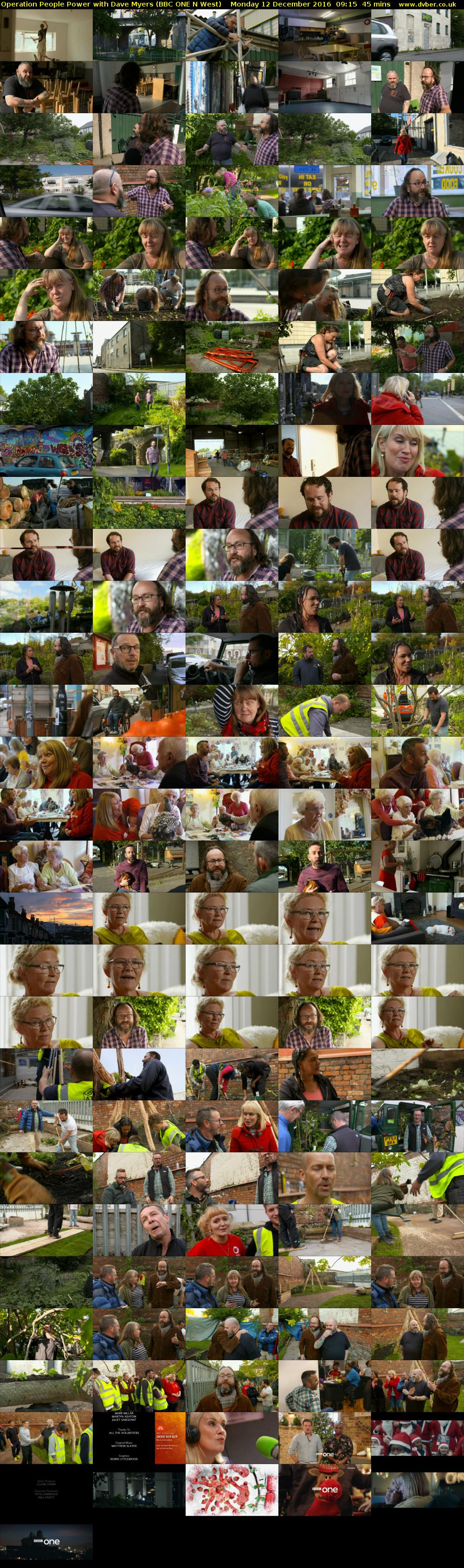 Operation People Power with Dave Myers (BBC ONE N West) Monday 12 December 2016 09:15 - 10:00
