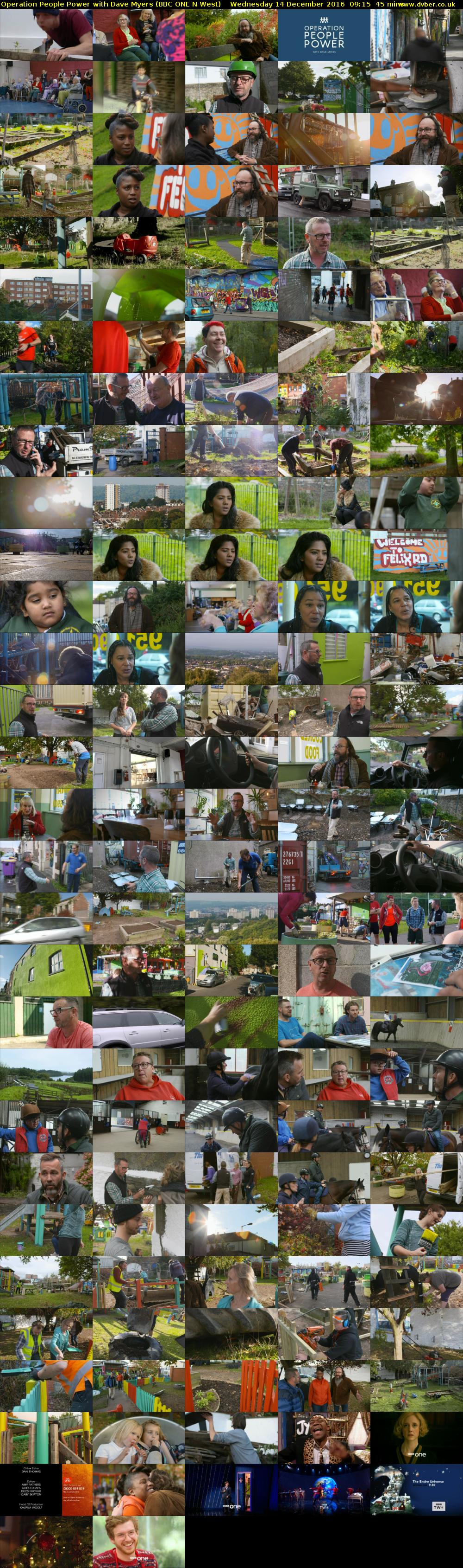 Operation People Power with Dave Myers (BBC ONE N West) Wednesday 14 December 2016 09:15 - 10:00