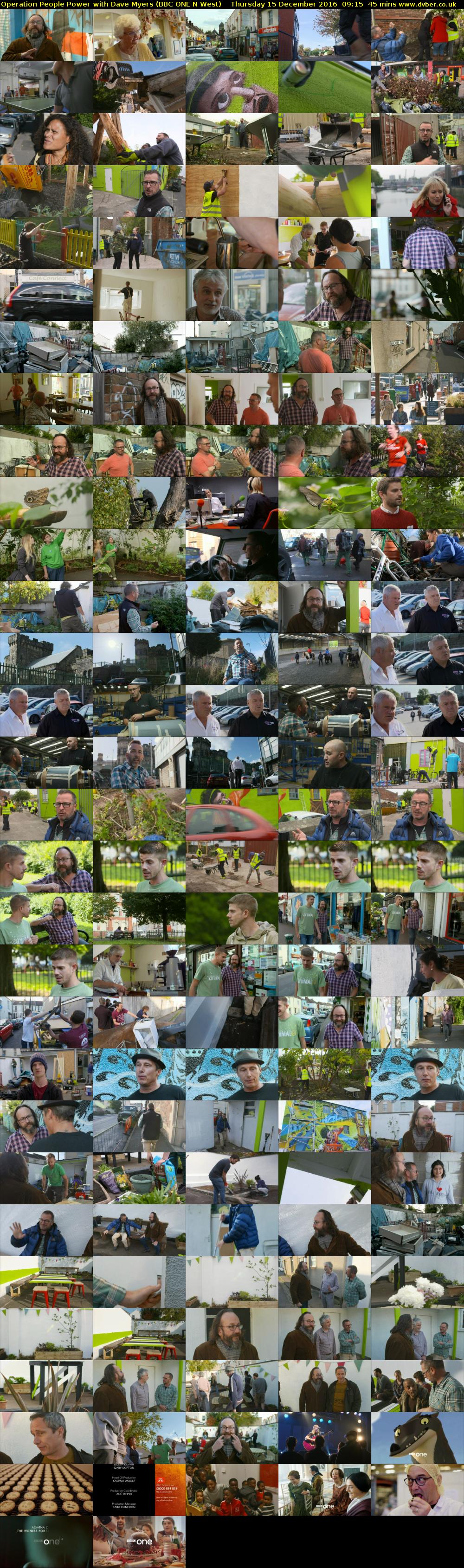 Operation People Power with Dave Myers (BBC ONE N West) Thursday 15 December 2016 09:15 - 10:00