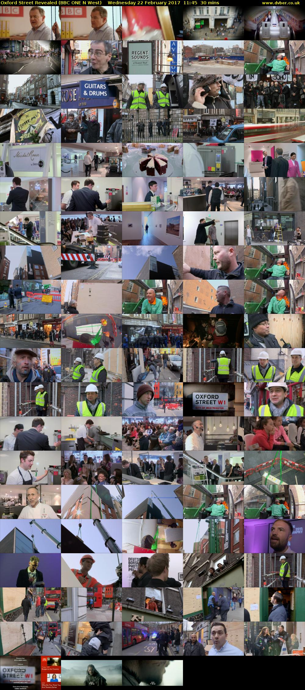 Oxford Street Revealed (BBC ONE N West) Wednesday 22 February 2017 11:45 - 12:15
