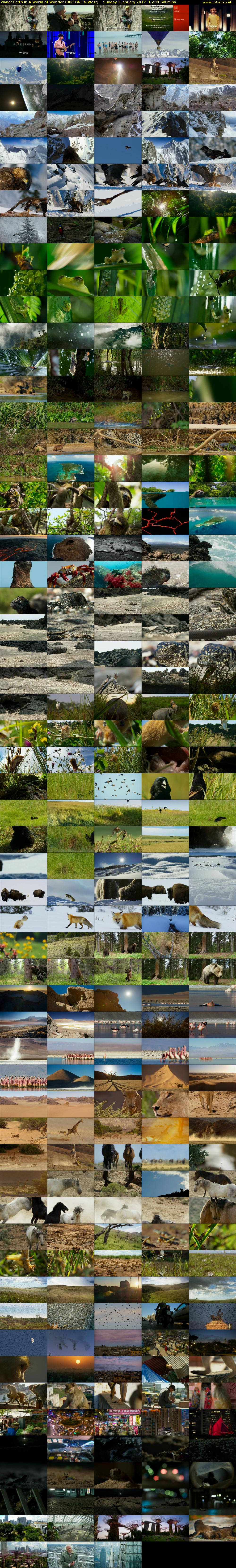 Planet Earth II: A World of Wonder (BBC ONE N West) Sunday 1 January 2017 15:30 - 17:00