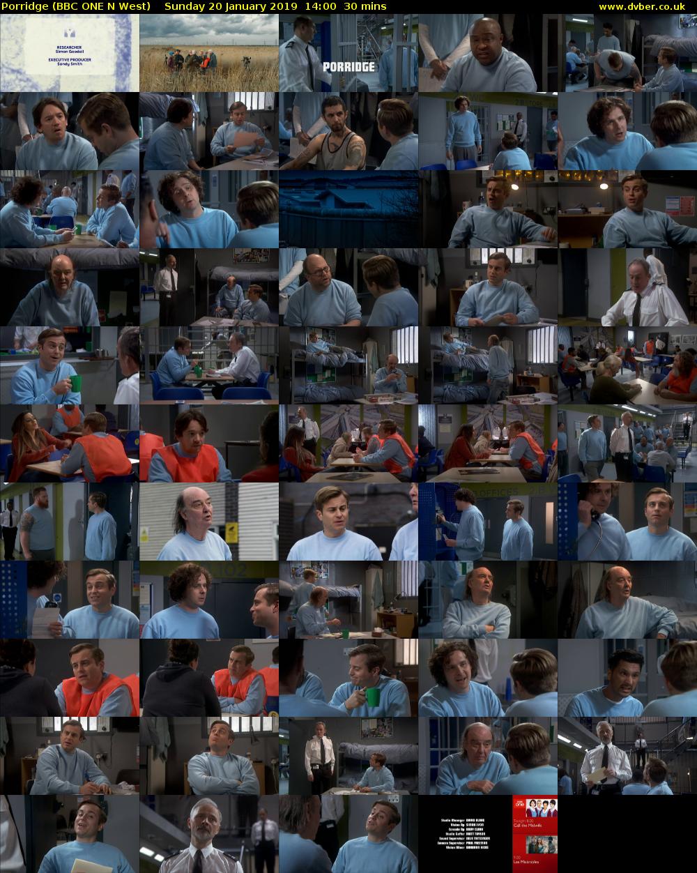 Porridge (BBC ONE N West) Sunday 20 January 2019 14:00 - 14:30