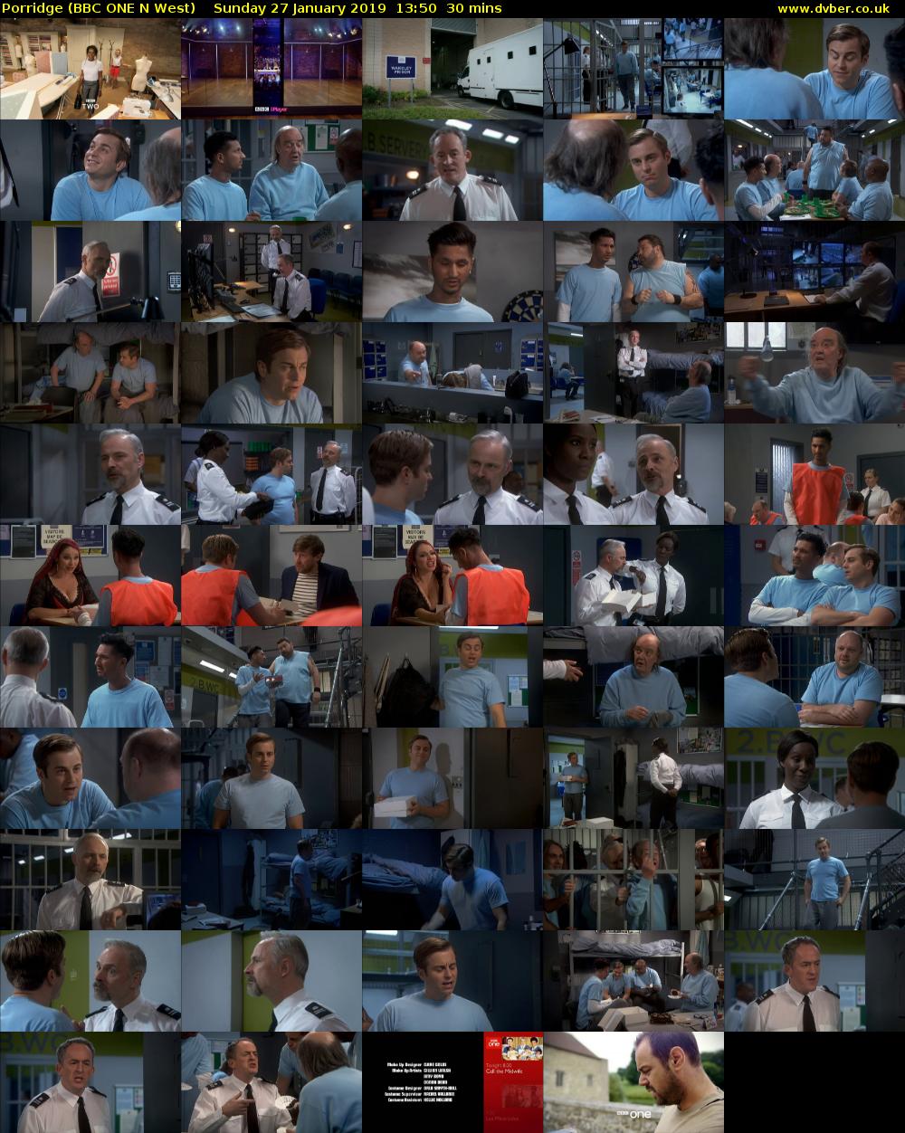 Porridge (BBC ONE N West) Sunday 27 January 2019 13:50 - 14:20